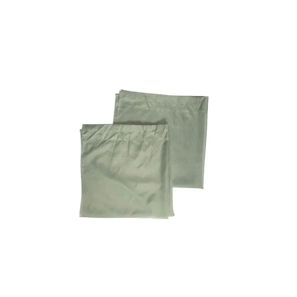Pair of Solid Sage Green Sheer Curtains Drapes Rod Pocket 86 Long 2 Panels